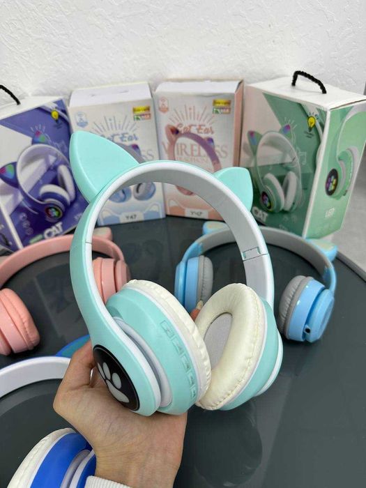 Бездротові БЛЮТУЗ навушники! Навушники з підсвіткою! + МІКРОФОН.