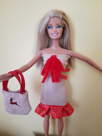 Ubranko dla Barbie suknia torba