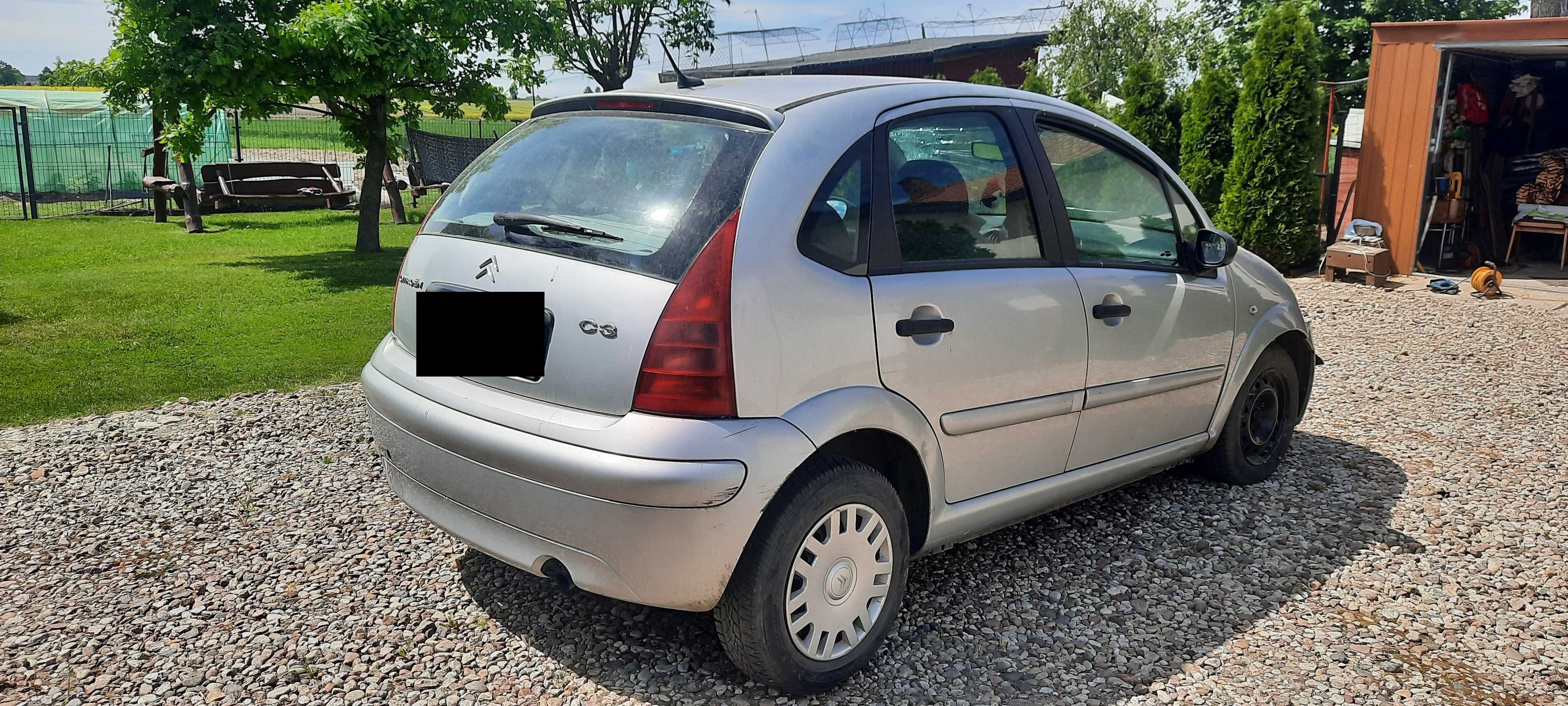 Sprzedam Citroen C3, 2005 rok, uszkodzony blacharsko