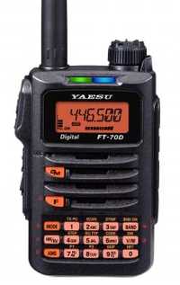 Yaesu FT-70DE, dyskryminator baterii, mikrofonoglośnik, antena AL-800
