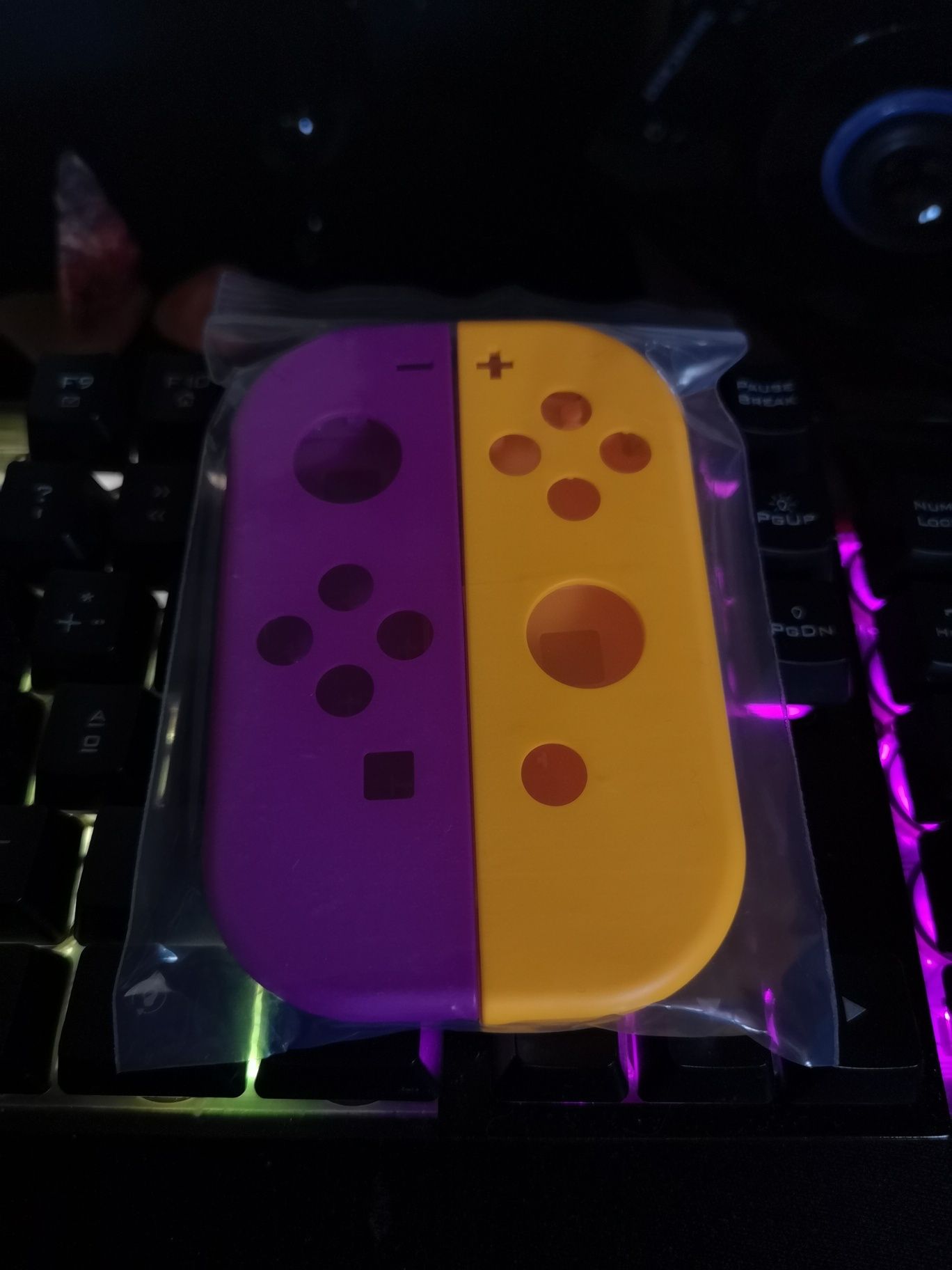 Capa protetora para Nintendo switch - néon orange/royal purple