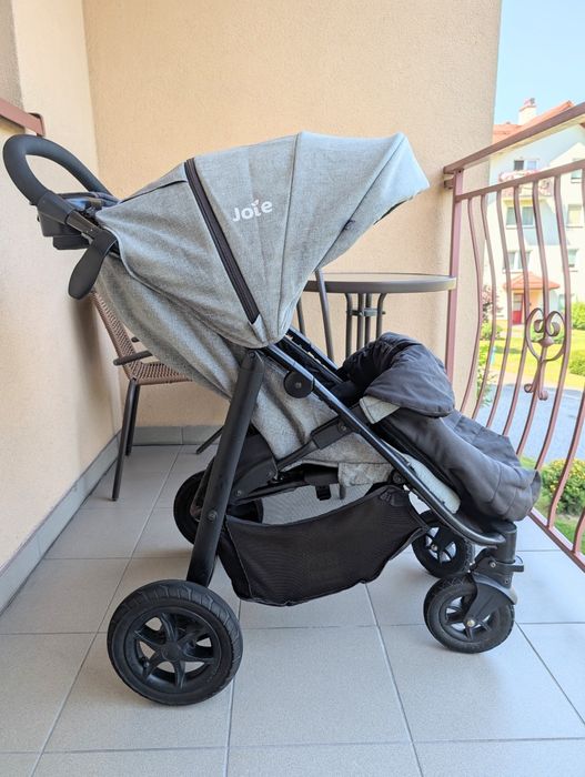 Wózek dziecięcy spacerowy Joie Litetrax 4 AIR (szary) + śpiworek