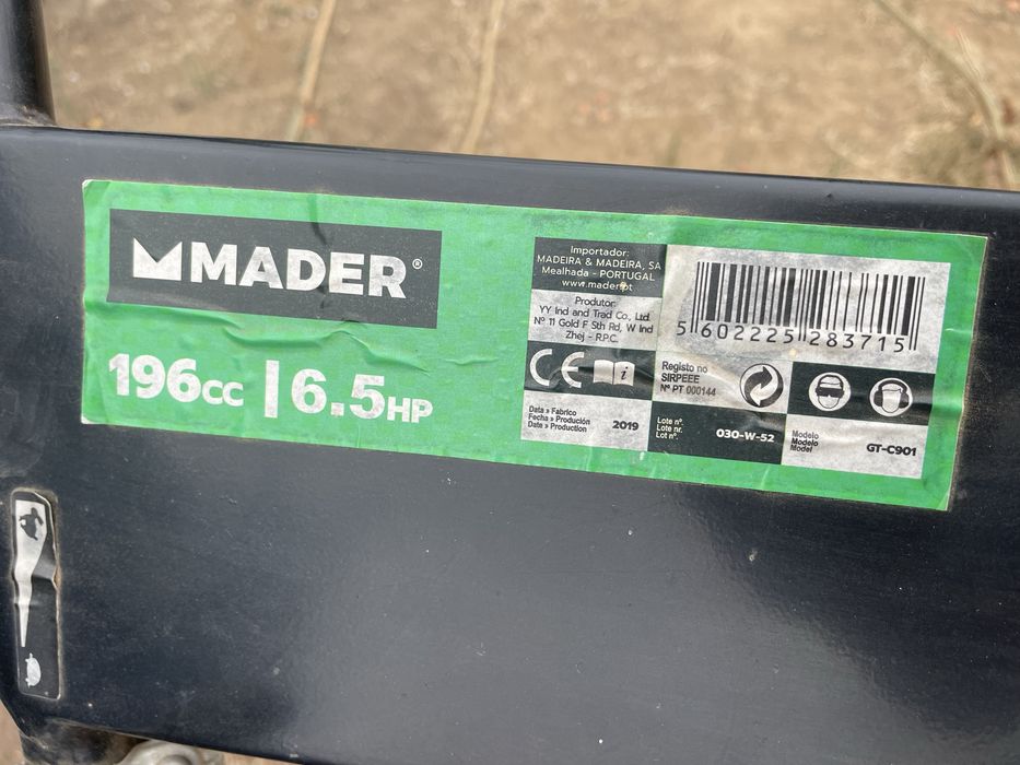 Motocultivador MADER 6.5HP 2V 4T 50CM