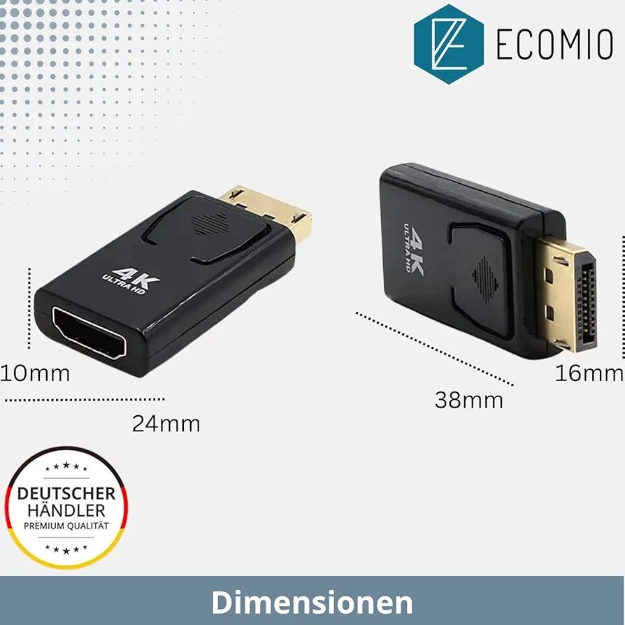 Адаптер конвертер DisplayPort to HDMI