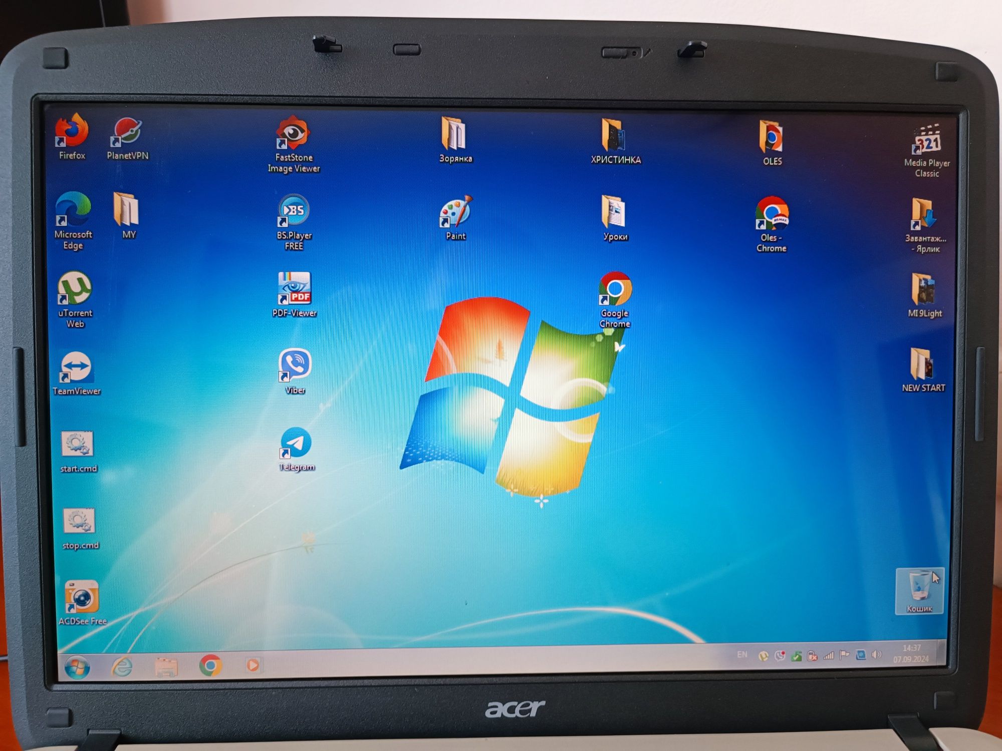 Ноутбук Acer aspire 5315 на 600Gb хороший + безпровідна мишка в подар