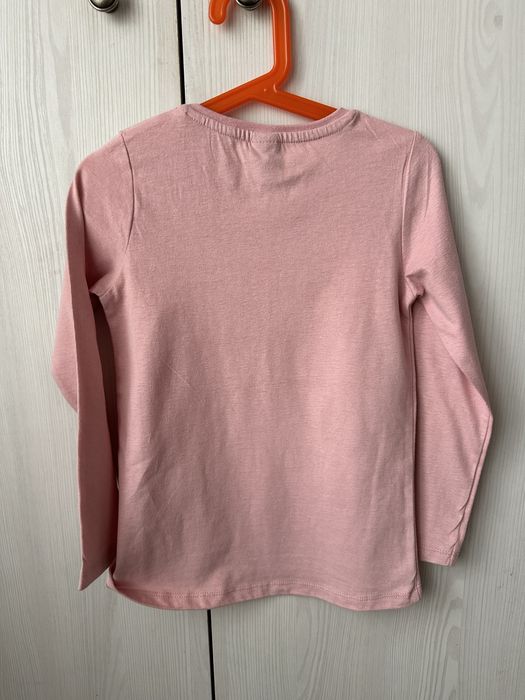 Nowa różowa bluzka longsleeve / długi rękaw Pepco 116 odwracane cekiny