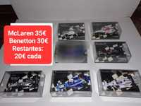 1/43 Minichamps F1 Sauber Red Bull Benetton McLaren BAR Toyota Minardi