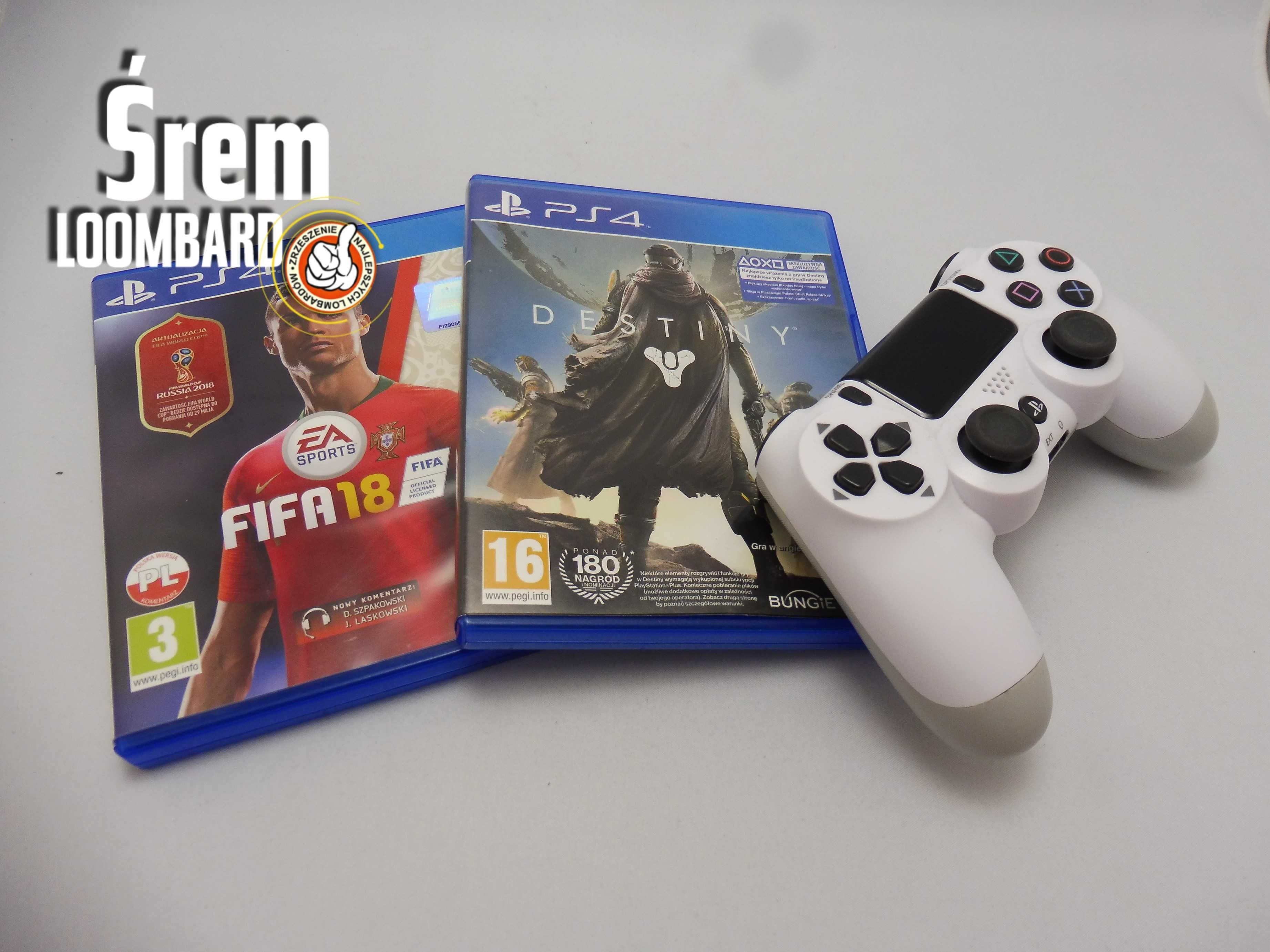 Konsola PS4 Fat 1TB, Pad, Okablowanie, 2 Gry W Zestawie!