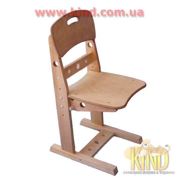 Продам деревянную парту + стул (регулируемые по высоте)