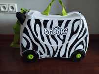 Trunki walizka na kółkach zebra