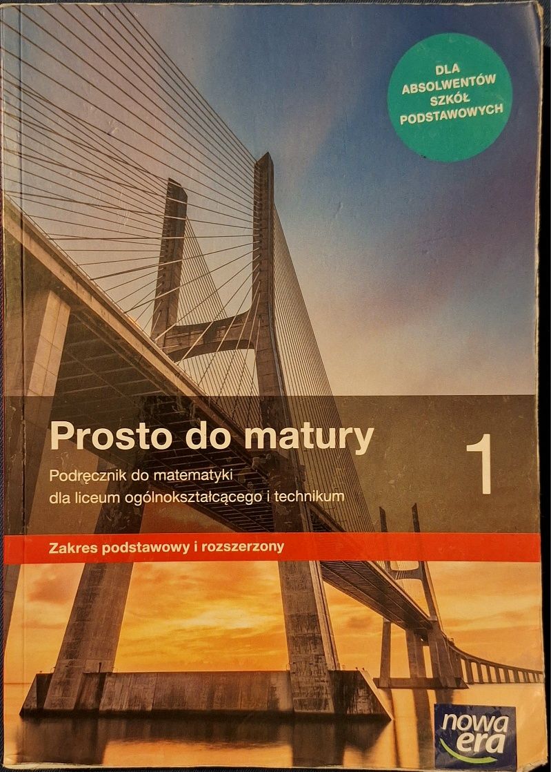 Podręcznik do matematyki Prosto do matury 1
