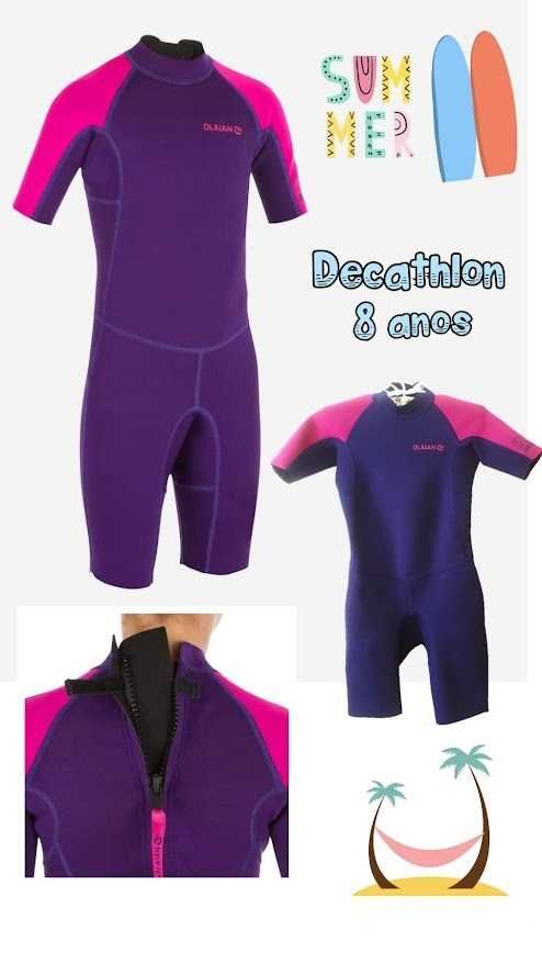 Fato neopreno surf/bodyboard // 8 anos // Unissexo.