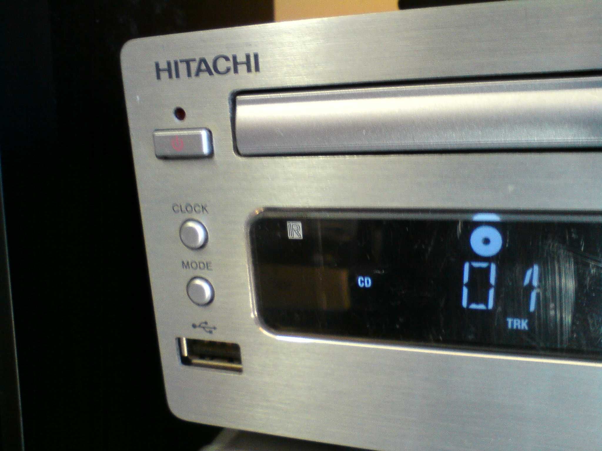 HITACHI mikro wieża CD Tuner USB Bluetooth + kolumny LG i PILOT