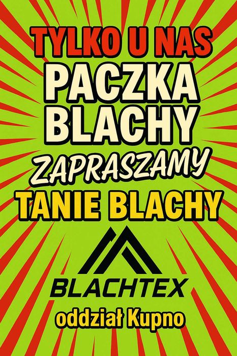 Blacha Trapezowa PACZKA BLACHY 50 arkuszy Trapez