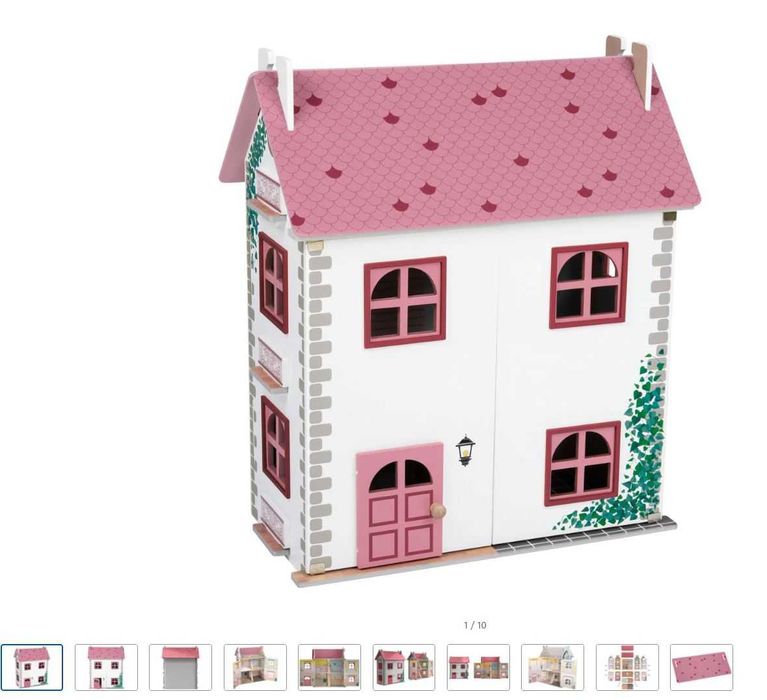 Domek dla lalek duży drewniany - 3 piętra Playtive Lidl