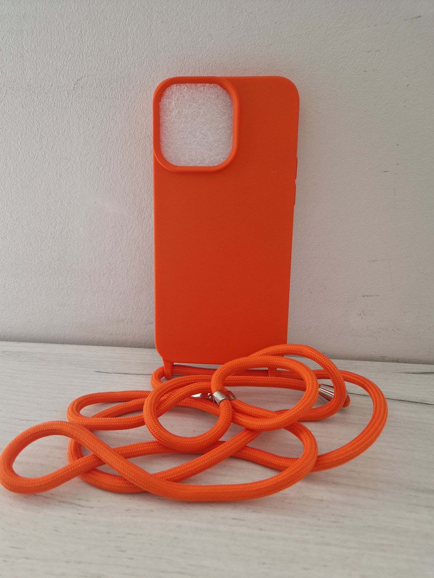 Strap Silicone Case do Iphone 14 Pro Max wzór 1 pomarańczowy