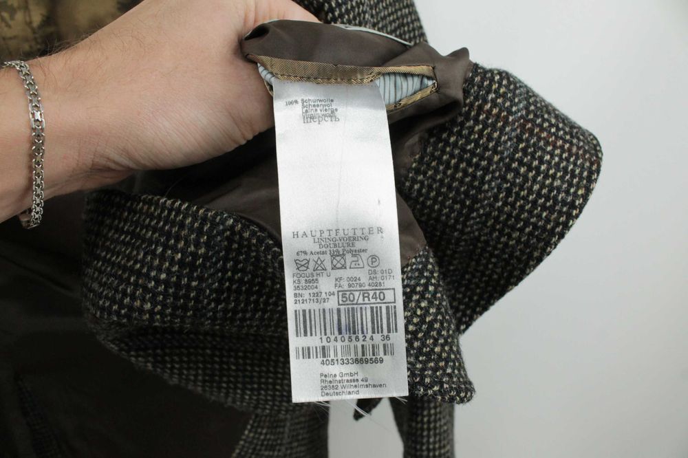 Шикарний твідовий піджак блейзер Harris Tweed Mario Barutti 50 М-Л