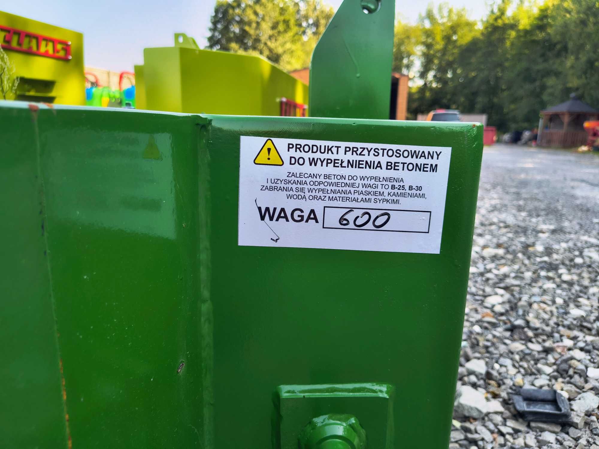 Balast TUZ obciążnik do ciągnika – przód/tył, nowy, transport