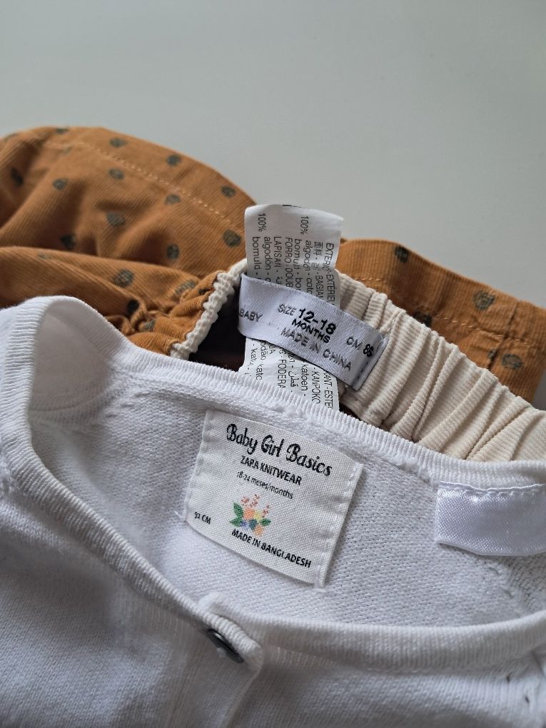 Sweterek + Spódniczka Zara r 86/92