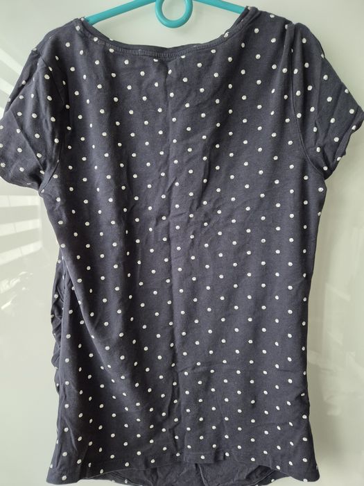 Bawełniana bluzka t-shirt ciazowy muszelki Esmara S używana