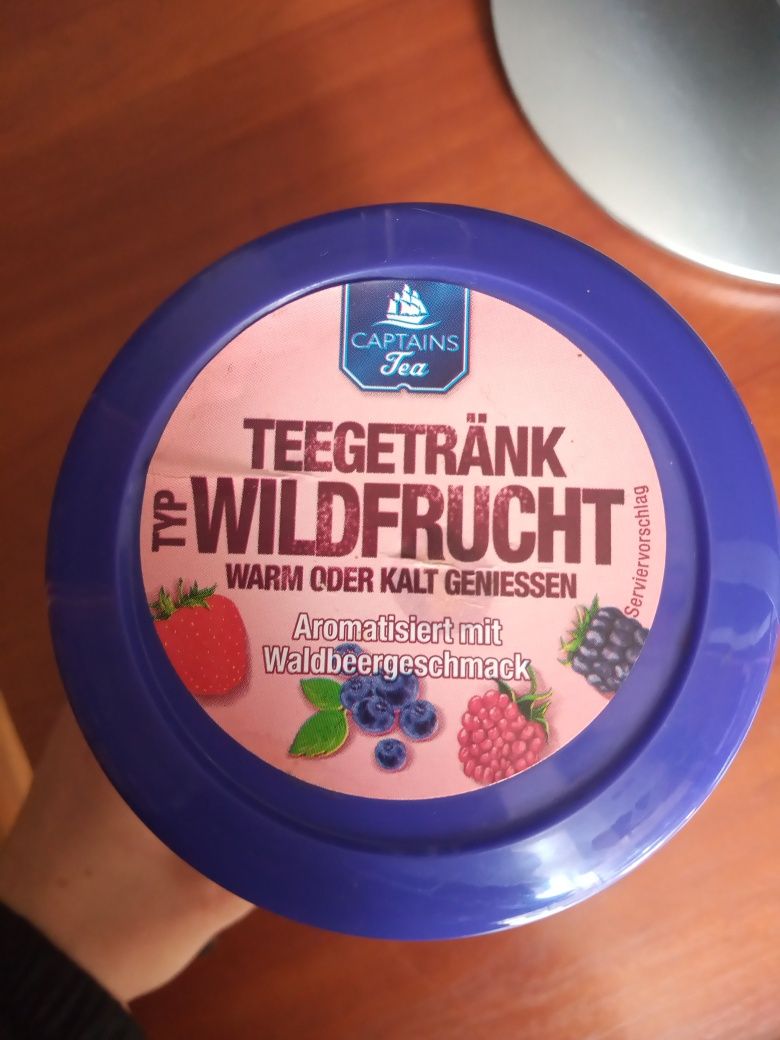 Гранульований чай Teegetrank Wildfrucht смак лісових ягід Німеччина