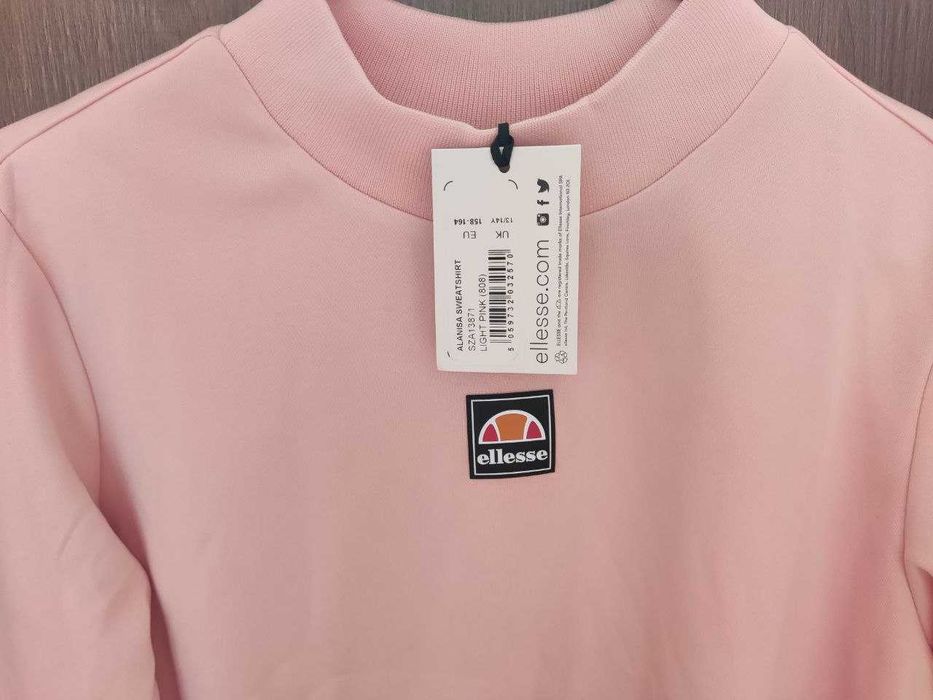 Ellesse топ з довгим рукавом рожевий