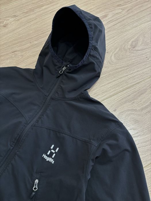 Куртка софтшел Haglofs Apex Hood софтшел чорний S