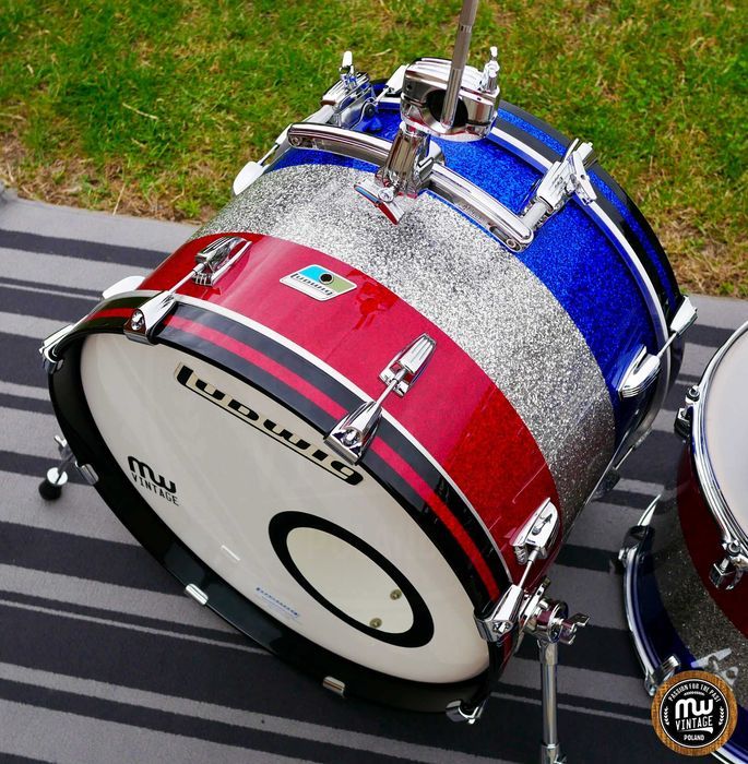 Perkusja Ludwig Super Classic 3-ply 20", 12", 16" Bicentennial  70s ‼️