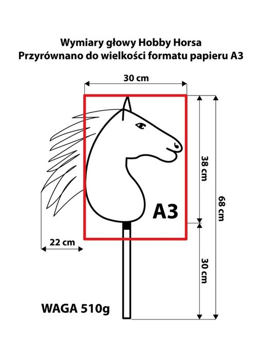 Zestaw koniki Hobby Horse + stajnia, format  A3