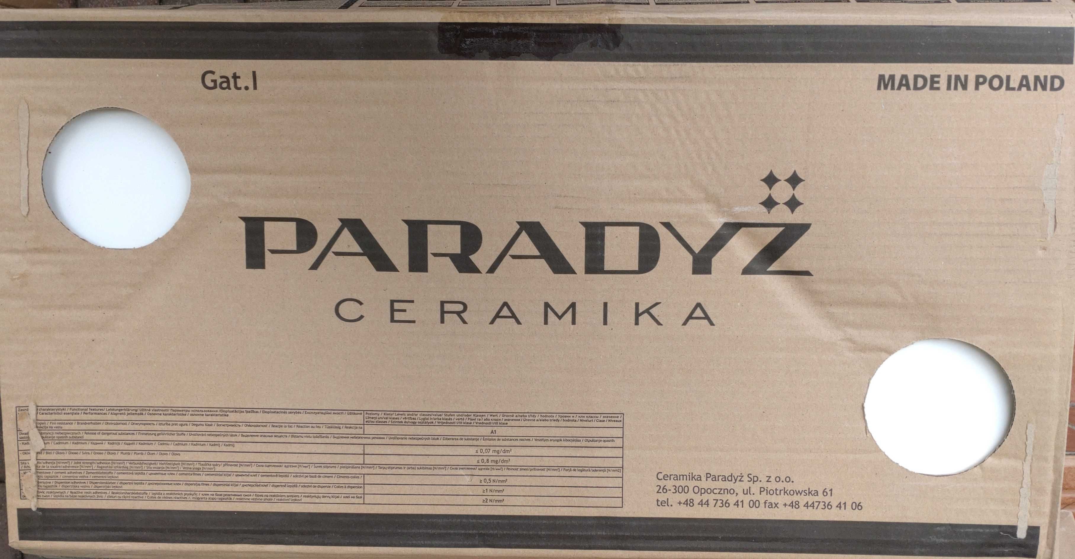 PŁYTKI Glazura Avola Bianco połysk 30 x 60 Ceramika Paradyż