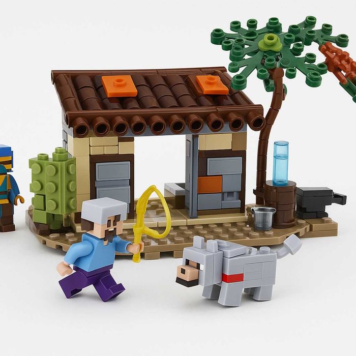 Конструктор «Оазис і укриття в пустелі» у стилі LEGO Minecraft 329 дет
