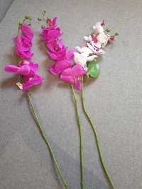 Storczyk sztuczne kwiaty gałązki 3 szt 80 cm