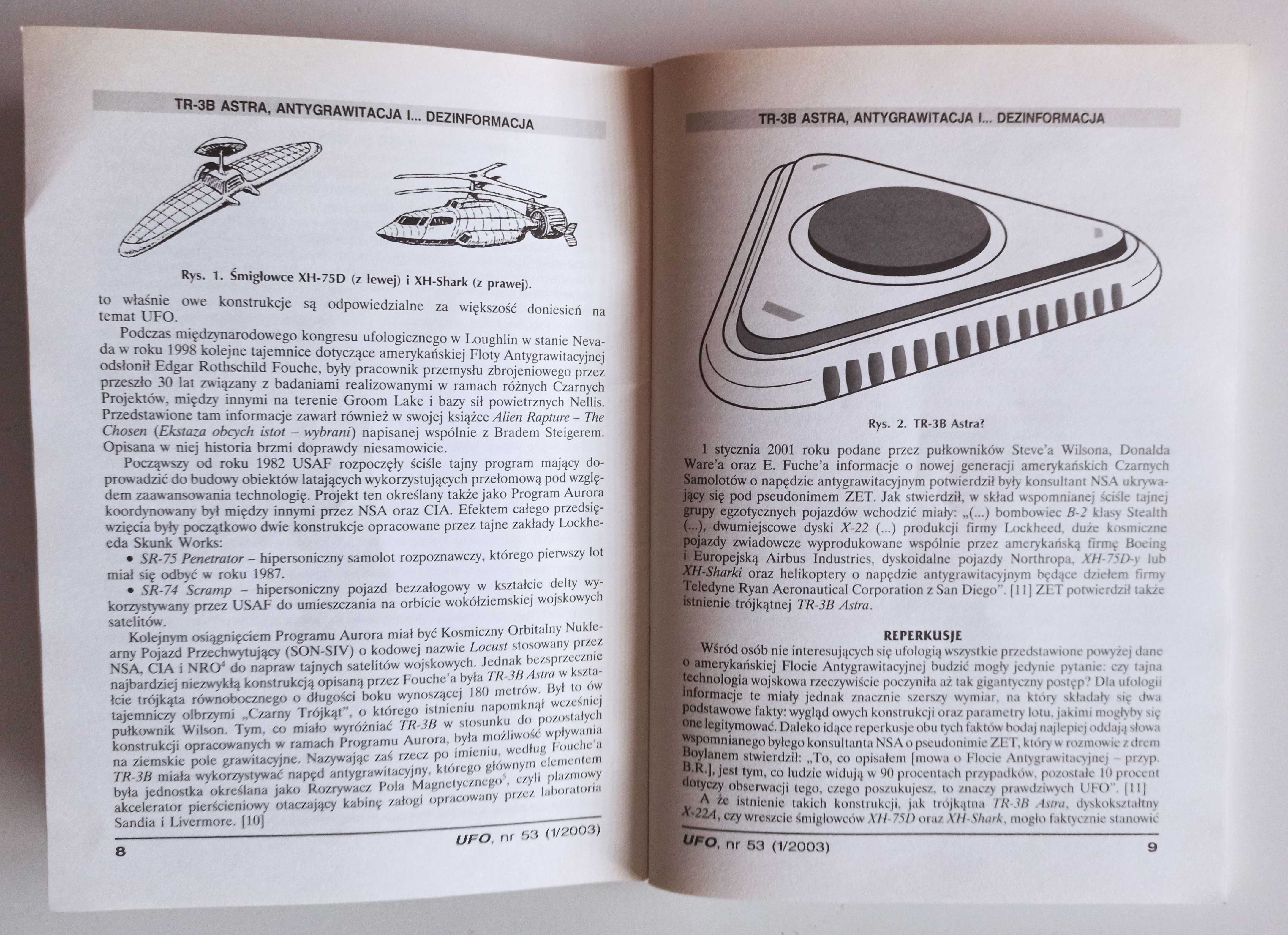 UFO kwartalnik nr 1 53 styczeń-marzec 2003 zjawiska paranormalne