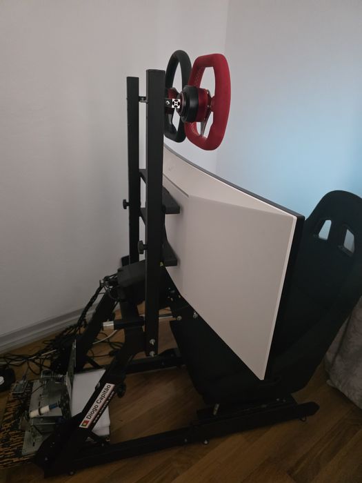 Cockpit/ playseat simetik com banco + suporte para monitor