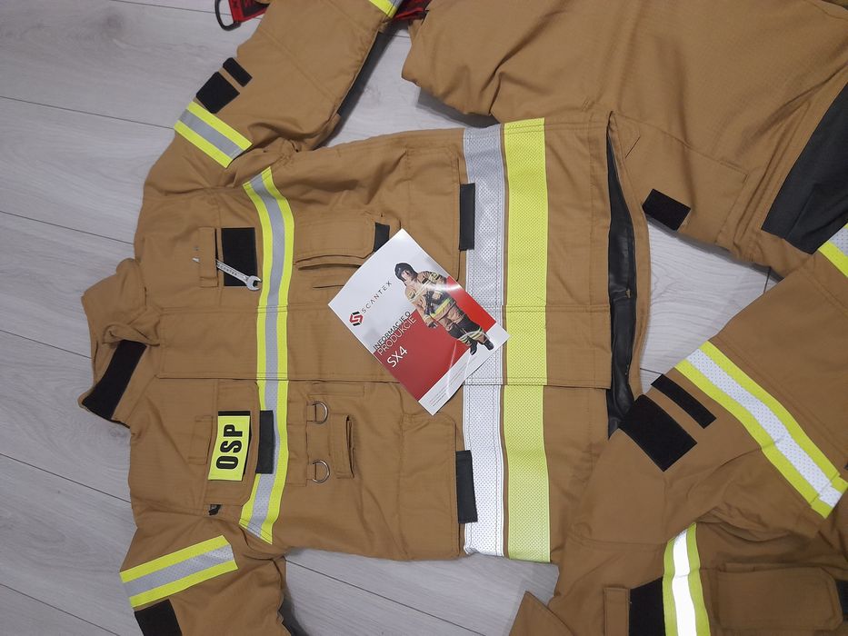 Ubranie strazackie nowe scantex aurum  nomex sx4 faktura nowe