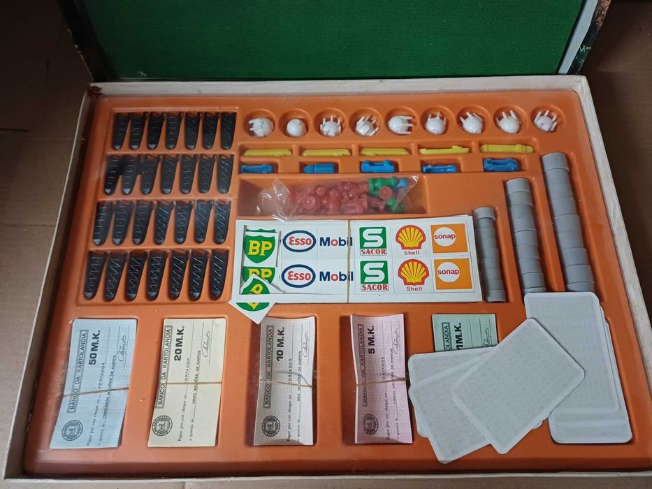 Jogo de Tabuleiro Vintage "Petróleo" - Completo