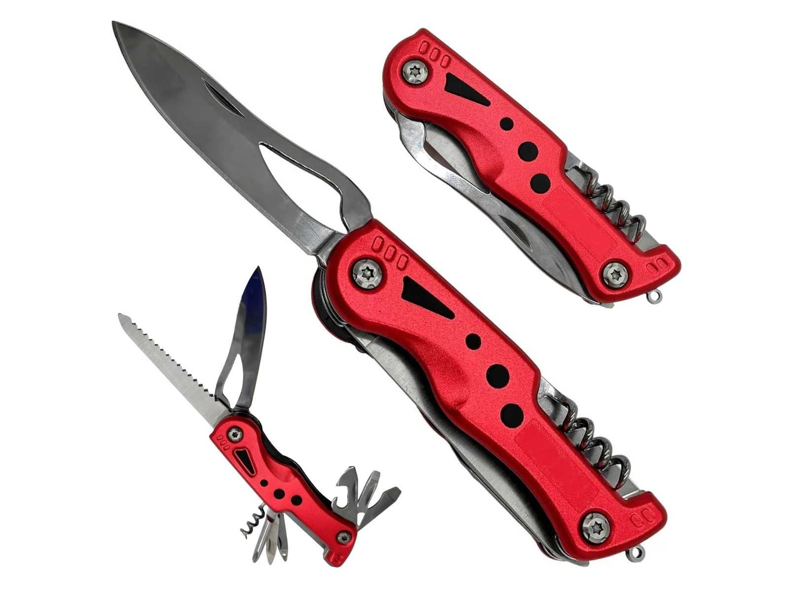 Multitool scyzoryk składany latarka survival outdoor 12w1 - Foxter