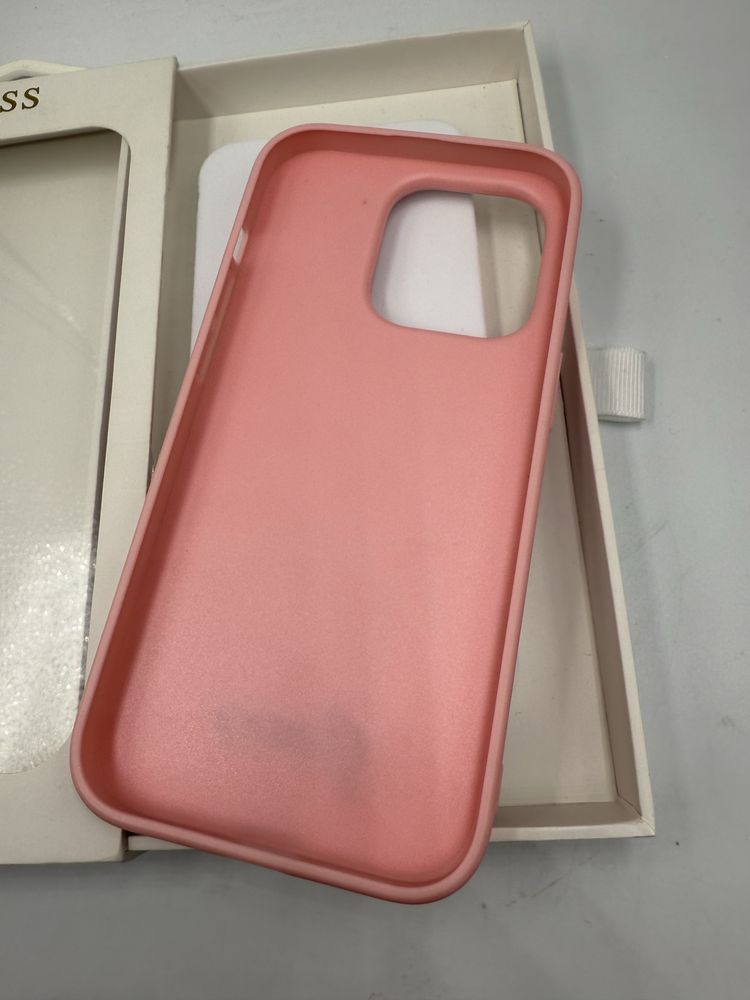 Nowe Oryginalne etui GUESS iPhone 14 Pro, różowe