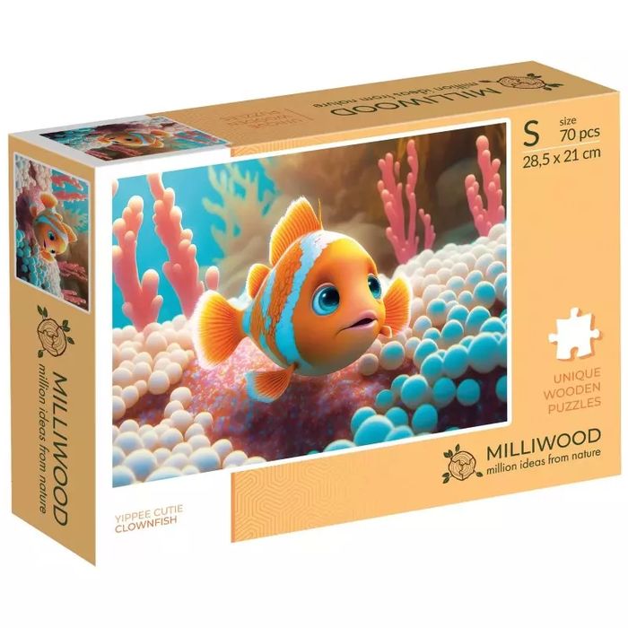 Puzzle drewniane 70 elementów. Yuppie Cutie, Błazenek. Alexander