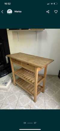 mesa aparador cozinha ikea bancada madeira apoio consola