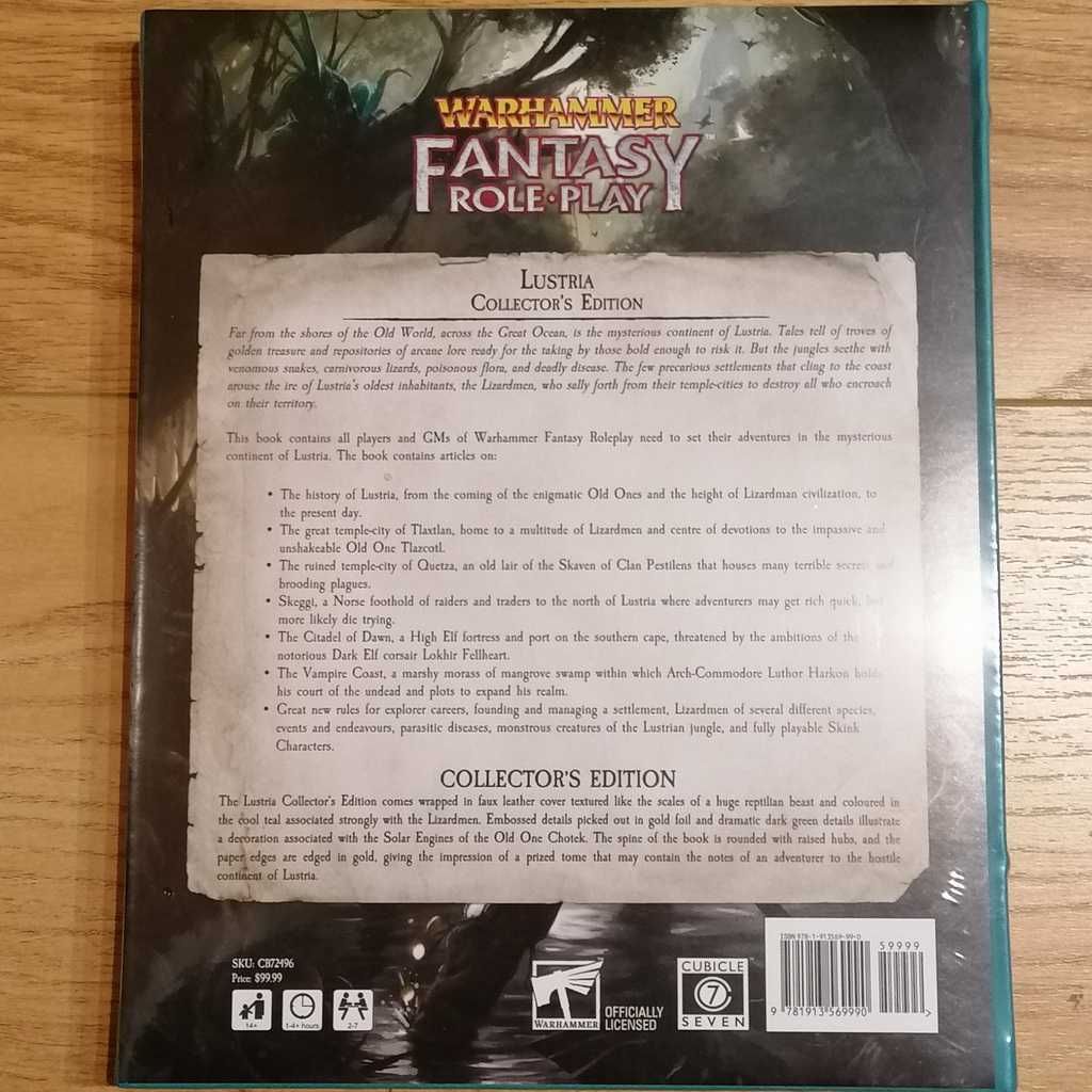 Warhammer Fantasy Roleplay: Lustria Collector's Edition