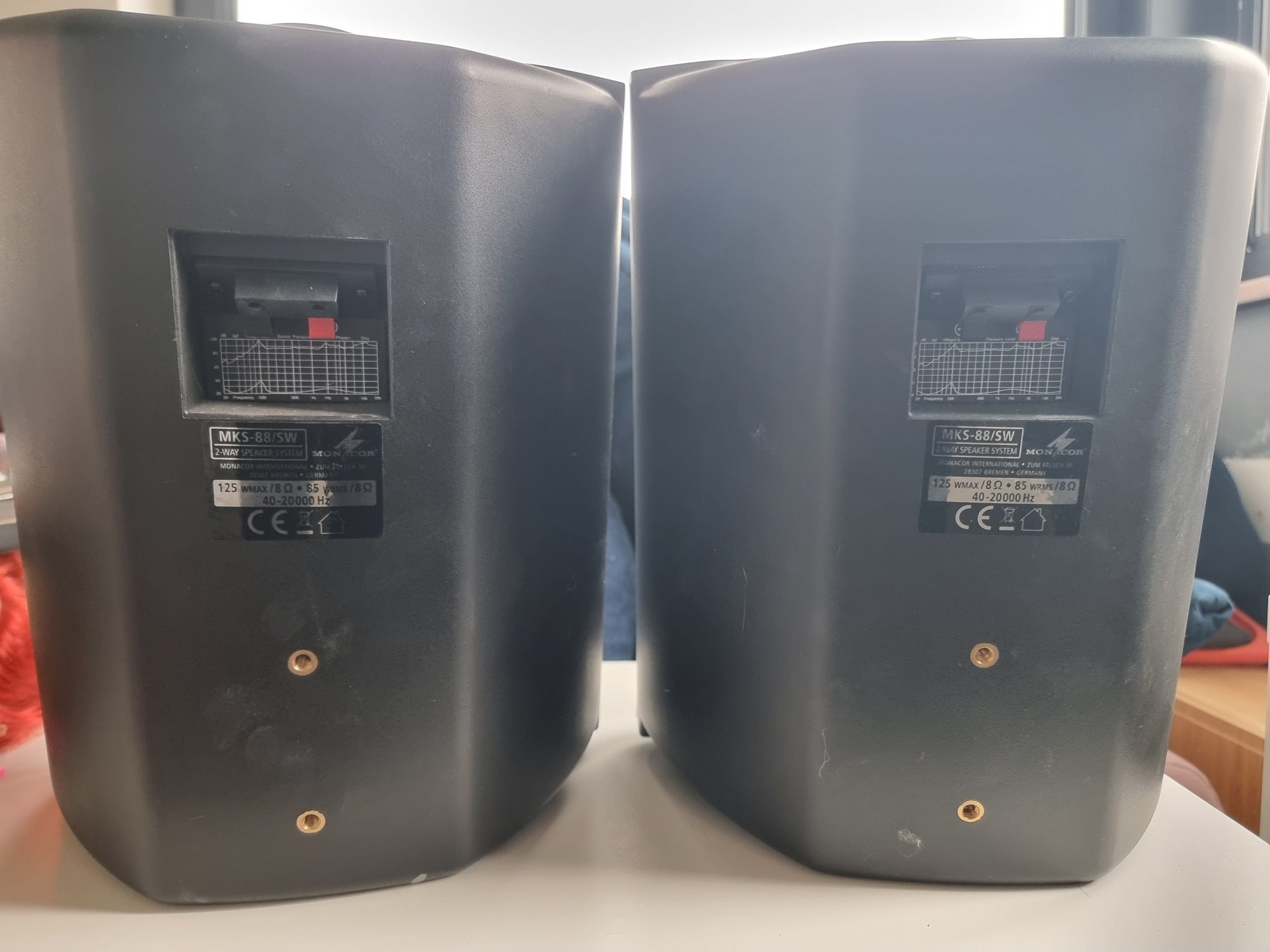 2x Kolumny głośnikowe MONACOR MKS-88SW wysyłka głośniki instalacyjne