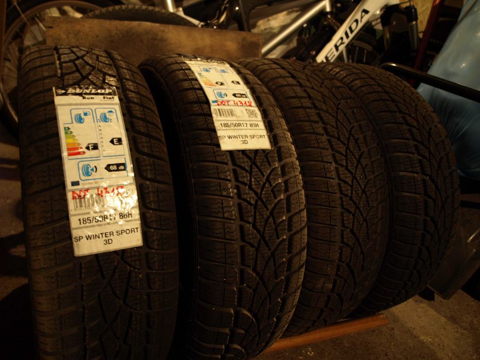 Nowe opony zimowe 185/50r17 runflat Dunlop Winter Bmw Mini
