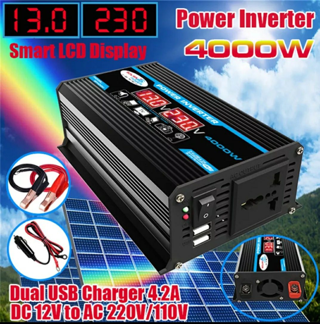 Перетворювач світла 4000w 12v/220v