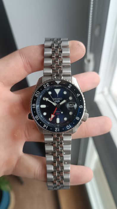 Zegarek automatyczny Seiko 5 Sports 'Blueberry' GMT SSK003K1