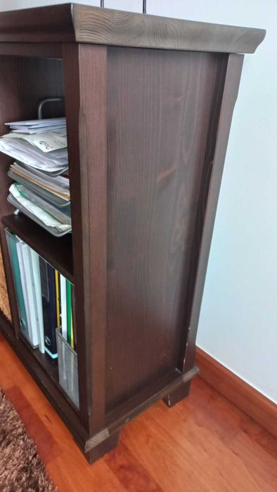 2x Estante livros Ikea preto castanho