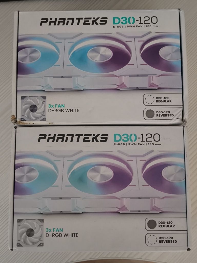 Phanteks D30-120 D-RGB чорні та білі, стандартні та реверсивні