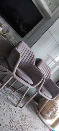 Dwa krzesła/fotele ELIDI pudrowy/ pastelowy róż