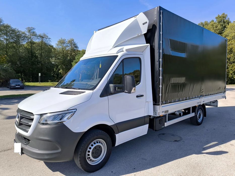 Mercedes-Benz Sprinter  319CDI Zabudowa Skrzyniowa z Plandeką 10EP + Drzwi tył SalonPL1wł