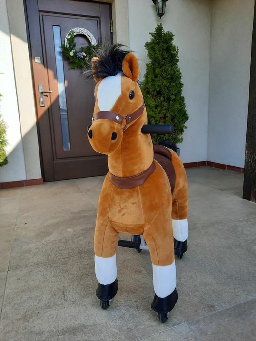 NOWY 3-6 lat koń na kółkach, konik mechaniczny, horse
